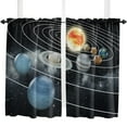 thumbnail image 4 of Planet Solar System Space Alien Window Curtains for Living Room the Bedroom Home Interior Kids Room ration Drapes Curtains, 4 of 5