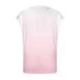 thumbnail image 4 of BRGZLK Girls Short Sleeve T-Shirts Spring Summer Fashion Gradient Printed Tee Children's Round Neck School Blouse Tops Pink 9-10 Years, 4 of 6