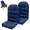 Dark-Blue, variant on HioHa Adirondack Chair Cushion, 49x20x4.8 inch Patio Chair Cushion with Ties, Rocking Chair Cushion Indoor/Outdoor with Sunproof Waterproof and Fade-Resistant(Brown, 2pc)