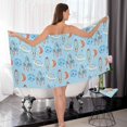 thumbnail image 6 of Coolnut Cartoon Space Pattern Bath Towels with 1 Washcloth, 27"x54" + 12"x12"100% Cotton Bathroom Towels Set, Ultra Absorbent and Super Soft Bath Towel for Hotel, Home, 6 of 6