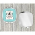 thumbnail image 4 of Checkerboard Blue White English Bulldog  Compact Mirror BB1158SCM, 4 of 4