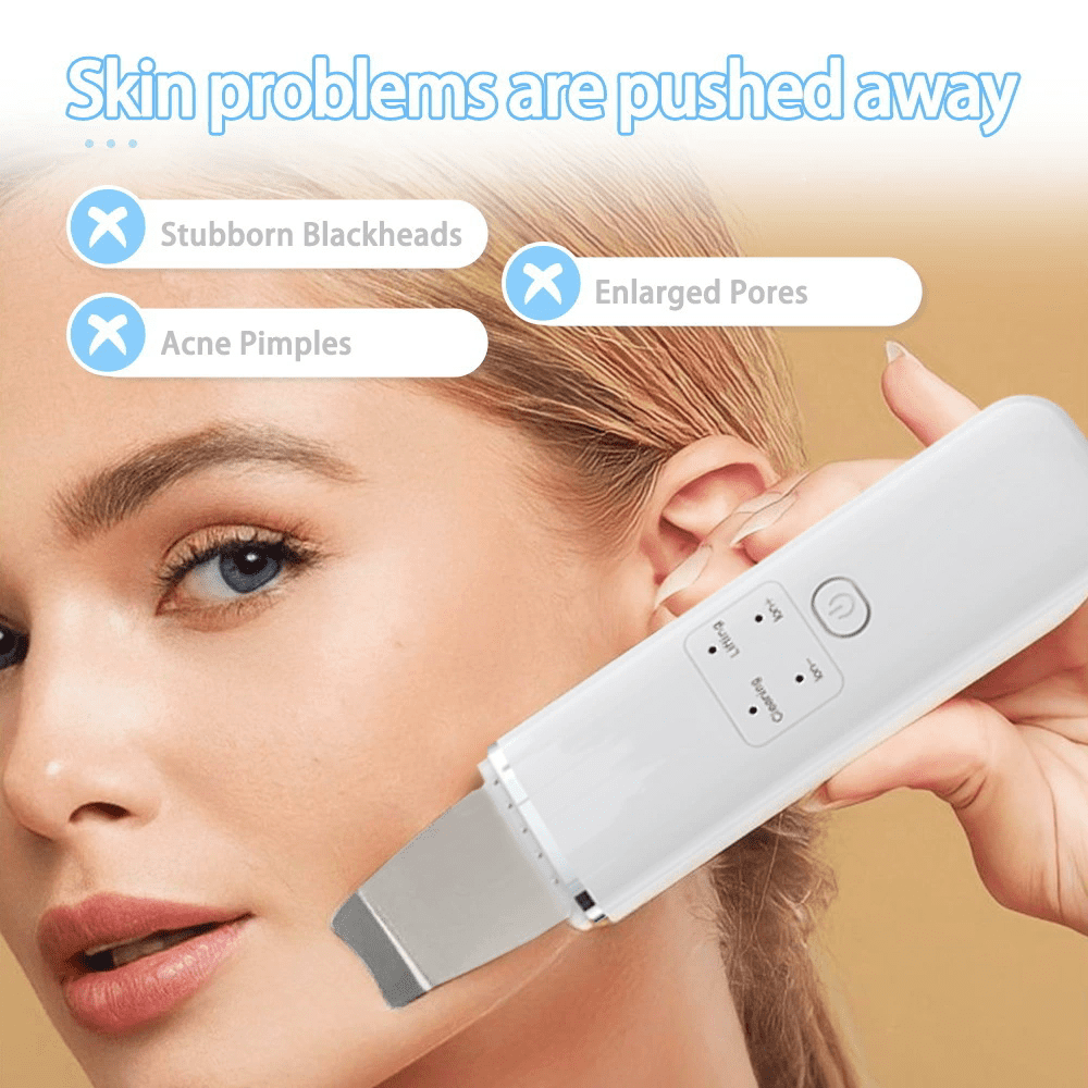 New Home-Use Beauty Device Facial Exfoliator for Pore Cleansing Blackhead and Whitehead Removal, Exfoliation, and Infusion/Extraction Massage