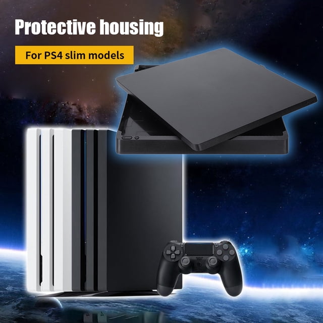 Carcasa Inferior Delantera Accesorios de juego negros para PS4 Slim Ehuebsd
