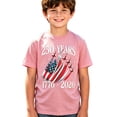 thumbnail image 4 of RTKFRFLM Kids US 250th Semiquincentennial T-Shirt 4th of July Patriotic American Flag Print Crewneck Short Sleeve Graphic Tee for Boys Girls, 4 of 4