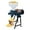110V-Blue&Black, variant on 1500W Electric Grain Mill Grinder with Funnel, Adjustable Output Thickness 110V & Home Corn Grinder Machine for Rice, Cereals, Spices, Red Beans Feed Mill (Dry Food)