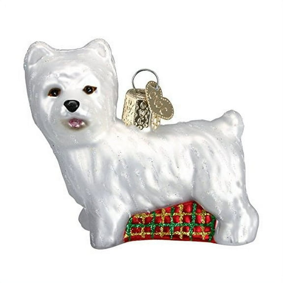 Old World Christmas Dog Collection Glass Blown Ornaments for Christmas Tree Westie