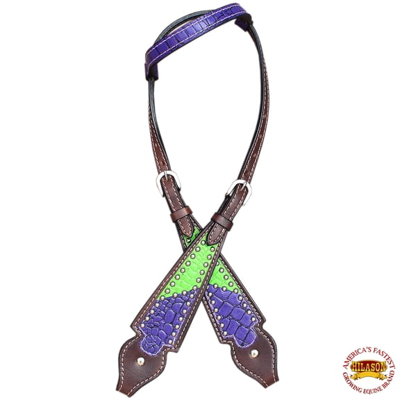 Western Horse One Ear Headstall Tack Bridle American Leather Hilason