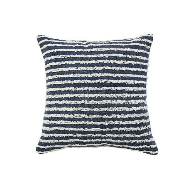 LR Home PILLO07708ENSFFPL Ensign Blue Wispy Ways Square Throw Pillow