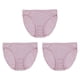 thumbnail image 5 of Sonducket Bragas de seda de morera de 3 piezas, ropa interior de tiro medio, lencería, calzoncillos cómodos, sin costuras, para mujer, gris L gris rosa L 2Conjunto, 5 of 6