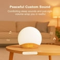thumbnail image 3 of Wood Grain  Alarm Clock with 26 Sleep Sounds, Dimmable Nightlight for Bedroom, White Noise  for  and Adults, 3 of 7