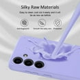 thumbnail image 2 of Samsung Galaxy S24 Case, Slim Liquid Silicone Shockproof Case Soft Scratch Resistant Microfiber Lined Case (Light Purple), 2 of 6