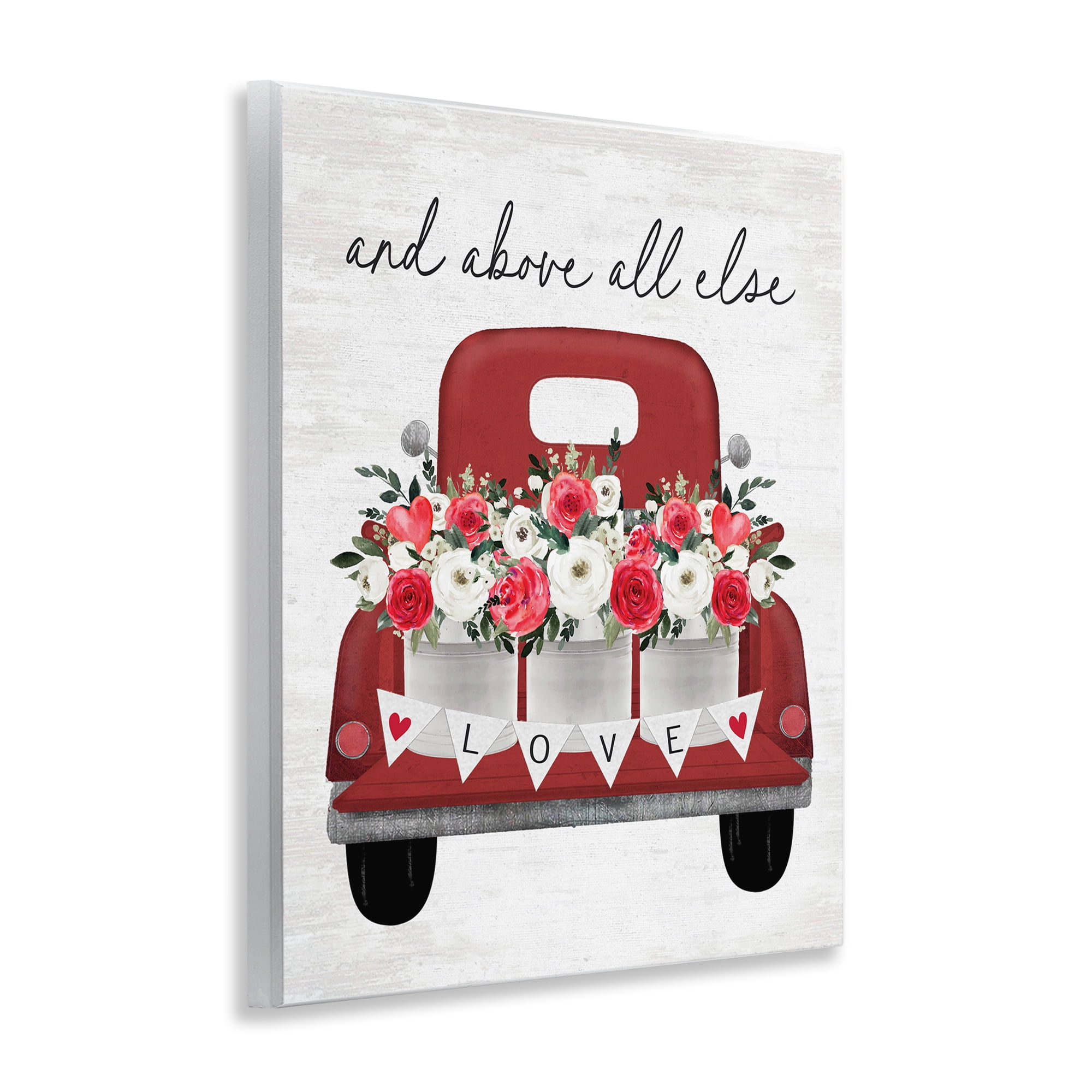 Stupell Industries Love Above All Else Transportation Painting Unframed Art Print Wall Art, 11 x 14