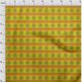 thumbnail image 3 of oneOone Polyester Lycra Fabric Leaves & Lotus Block Print Fabric BTY 56 Inch Wide, 3 of 4