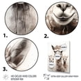 thumbnail image 3 of Designart "Alpaca Wool Grace Grey Comfort II" Animals Framed Wall Art - Traditional Grey Alpaca Entryway Framed Wall Art Print, 3 of 6