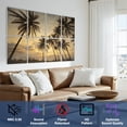 thumbnail image 3 of Rustic Farmhouse 8 Pack Art Acoustic Panels Sound Absorbing Black white photo palm trees Decorative Soundproof Wall Panels Self Adhesive for Nursery Game Room Bedroom 48"x32", 3 of 7