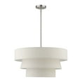 thumbnail image 5 of 56724-91-Livex Lighting-Chandler - 4 Light Pendant In Mid-Century Modern Style-18.75 Inches Tall and 23 Inches Wide-Brushed Nickel Finish, 5 of 13