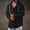 Black, variant on BRGZLK Mens Long Sleeve Shirts 2026 Fall Stylish Solid Color Drawstring Hooded Sweatshirt Lightweight Comfortable Casual Button-Down Shirts for Daily Green M