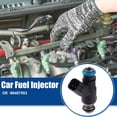 thumbnail image 2 of Car Fuel Injector Nozzle Replacement for Chevrolet Aveo 1.6L Black Silver Tone 4 Pcs, 2 of 6