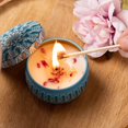 thumbnail image 3 of Nvzi 1 vela seca aromática floral, cera de soja ecológica, fragancia de lavanda púrpura, aroma duradero, adorno decorativo de recuerdo romántico, 3 of 4