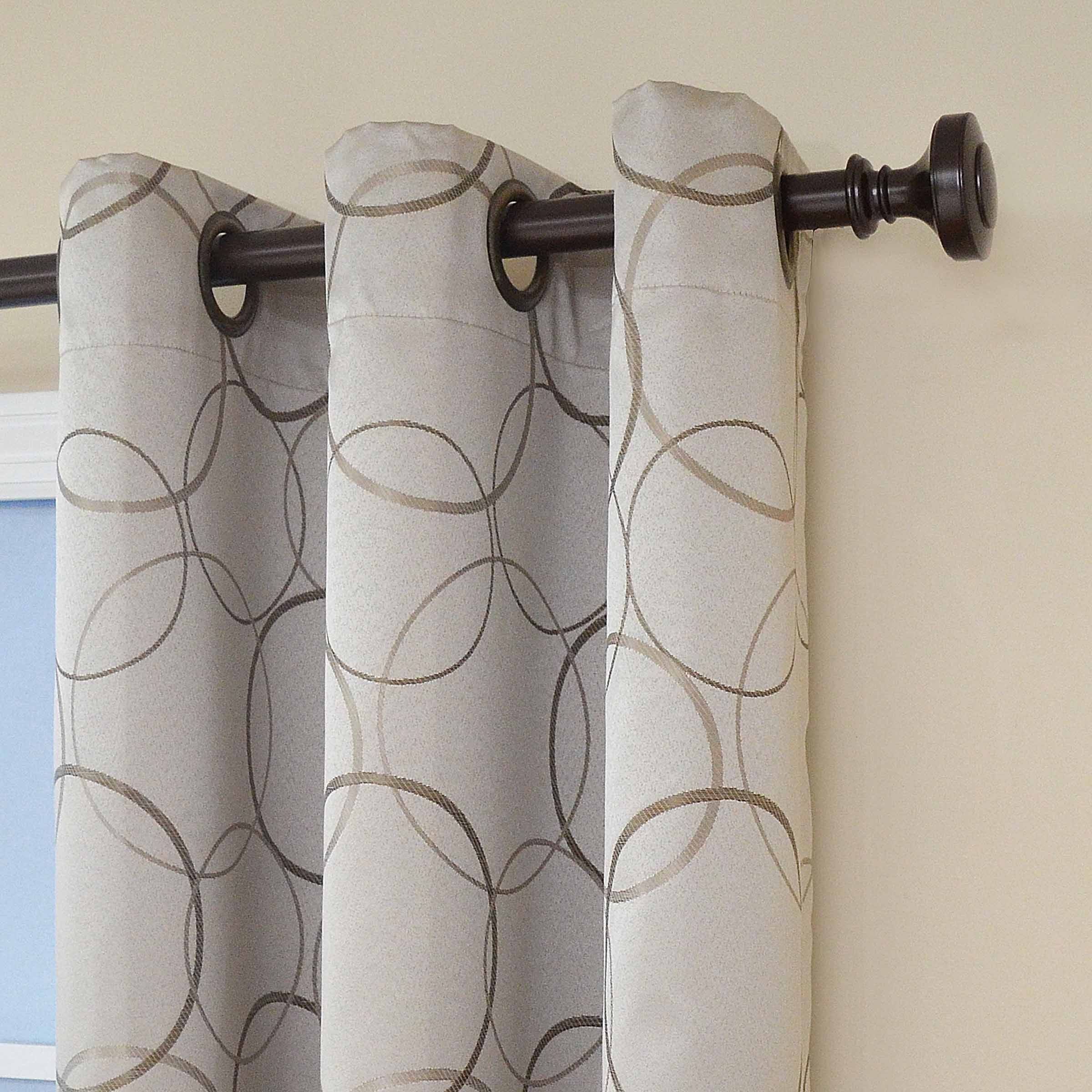 Eclipse Zodiac Blackout Grommet Curtain Panel, Linen, 42 x 84