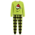 thumbnail image 4 of Moonsky| 2026 Christmas Family Flannel Pajamas Matching Set Christmas Print Long Sleeve Tops and Plaid Pants Sleepwear Soft for Winter#Men 2XL, 4 of 5