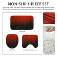 thumbnail image 4 of Dznils Black and Red Ombre Shower Curtain Set with Rug, 16pc Modern Bathroom Decor Set, 72" x 72", 4 of 11