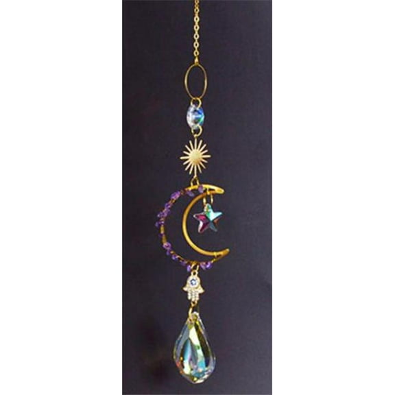 AzureGreen FSCWH08 16 in. Celestial Crescent Sun Catcher