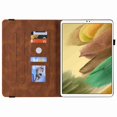 thumbnail image 3 of Dteck Galaxy Tab A7 Lite 8.7 2021 Book Folio Case, Multi-Viewing Angels Embossed Butterfly Florial Stand Case with Elastic Band for Samsung Galaxy Tab A7 Lite 8.7 (2021) SM-T220/T225, brown, 3 of 3