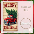 thumbnail image 2 of Vintage Red Truck Christmas Tree Merry Christmas Banner for Holiday Party Home Decoration Winter Festival, 2 of 9