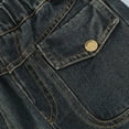 thumbnail image 6 of Xdegoge Girls Jeans Size 10-12 Baggy Jeans Comfortable Straight Leg Pants Y2K Jeans Wide Leg Pants with Pockets Casual Holiday Denim Jeans Blue 5T Pantalones Vaqueros Para Niñas, 6 of 8