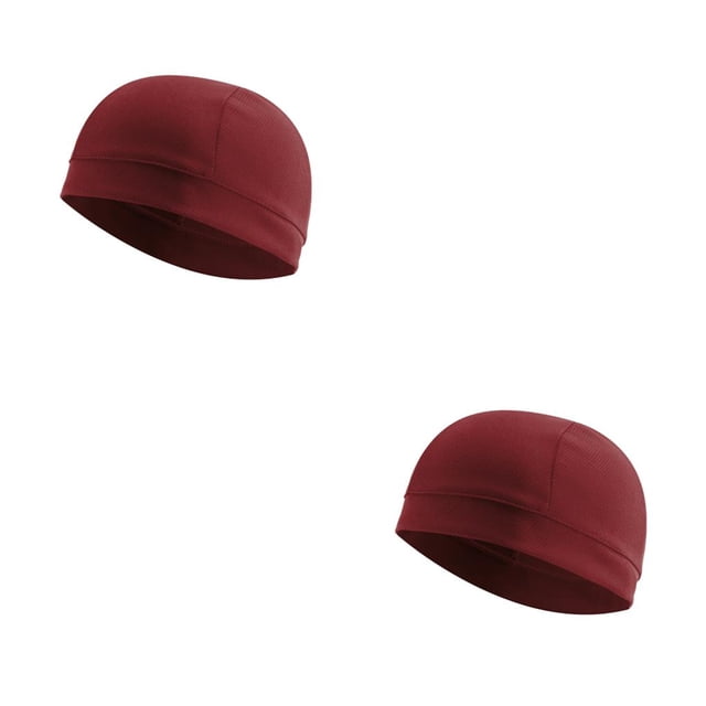 Sonducket Paquete de 9 gorras de calavera de refrigeración tela de malla ciclismo colores surtidos cómodos accesorios de ciclismo forro de rojo 2piezas