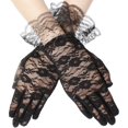 thumbnail image 1 of Guantes de encaje SATINIOR para mujer, elegantes guantes cortos de cortesía para bodas, cenas, óperas y fiestas de té., 1 of 7