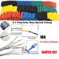 thumbnail image 1 of 164pcs/Set Polyolefin Shrinking Assorted Heat Shrink Tube Insulated Wire Cable, 1 of 1