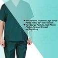 thumbnail image 6 of M&M SCRUBS Solid Men Scrub Set, Men Medical Uniforms 201- (HUNTER GREEN), 6 of 7