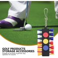 thumbnail image 4 of 2 Sets Golf Tee Holder Plastic Golf Tee Caddy Keeper with Keychain for Golf, 4 of 8