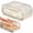 Clear 22 Eggs, variant on 2 Tier Automatic Rolling Egg Holder for Fridge, Egg Dispenser Container with Sliding Lid Holds 22 Eggs, Removable Egg Holder for Kichen Pantry Cabinet, Refrigerator Organizers and Storage, Red