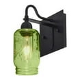 thumbnail image 4 of 1WG-MILO4AM-BK-Besa Lighting-Milo 4 - One Light Wall Sconce-Amber Glass Color, 4 of 5