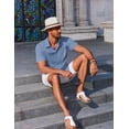 thumbnail image 4 of COOFANDY Cruise Shirt for Men Beach Vacation Clothes Short Sleeve Button Down Shirt, 4 of 6