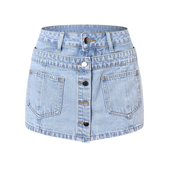 Vedolay Womens Shorts for Summer Womens Comfy Drawstring Casual Shorts with Pockets Summer Elastic Waist Linen Shorts,Light Blue L