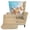Beach Starfish Seashell Wood Grain, variant on SEANATIVE Wing Chair Covers Slipcovers 2 Piece Stretch Wingback Chair Cover Armchair Slipcover Non-Slip Furniture Protector Wingback Sofa Slipcovers Stay in Place, Floral Butterfly Violet