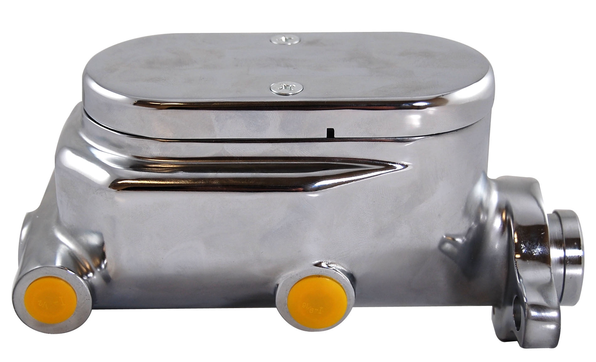 RPC RACING POWER CO. R3500 CROME ALUM MASTER CYLINDER SMOOTH TOP 1 BORE