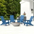 thumbnail image 3 of Dycanpo Folding Adirondack Chairs Set of 2, Hdps Poly Outdoor Chair Weather Resistant, Navy Blue, 3 of 8