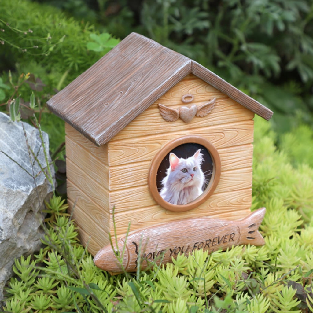 Pet Cremation Urn for Dogs Cats Ashes Resin Memorial Urn Keepsakes Ashes Box