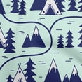 thumbnail image 1 of oneOone Viscose Chiffon Sky Blue Fabric Mountain Pattern Sewing Craft Projects Fabric Prints By Yard 42 Inch Wide, 1 of 1
