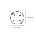 thumbnail image 2 of 4pcs Anti-slip Gas Stove Bracket Milk Pot Support Racks Kitchen Iron Stove Shelf, 2 of 9