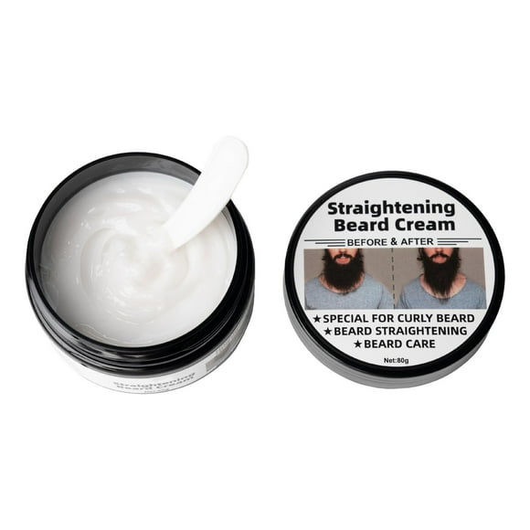 Crema para barba,Formas suavizantes de crema para barba,Pasta para peinar el cabello Crema para la barba Sunnimix Crema para barba