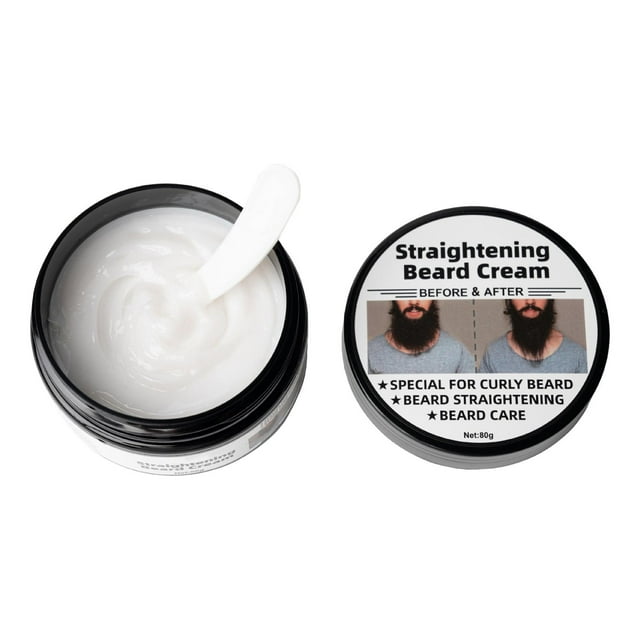 Straightening Beard Cream 80G for Men'S Grooming, Hair Styling Paste Softening Colco Crema para barba