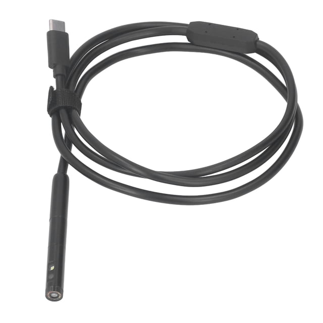 USB C Inspection Endoscope Camera 1920P Dual Lens IP67 Waterproof Inspection Drain Pipe Camera with Semi Rigid Cable for Mobile Phone