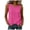 Hot Pink, variant on idosla Womens Tank Tops Sleeveless Eyelet Embroidery Scoop Neck Loose Fit Casual Summer Flowy (White, 3XL)