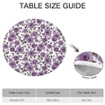 thumbnail image 6 of Pioneer Flower Floral Print Pattern Round Fitted Tablecloth with Elastic Edge,Dining Table Cover Waterproof,Outdoor Round Tablecloth for Camping,Dining,Indoor and Outdoor, 6 of 7